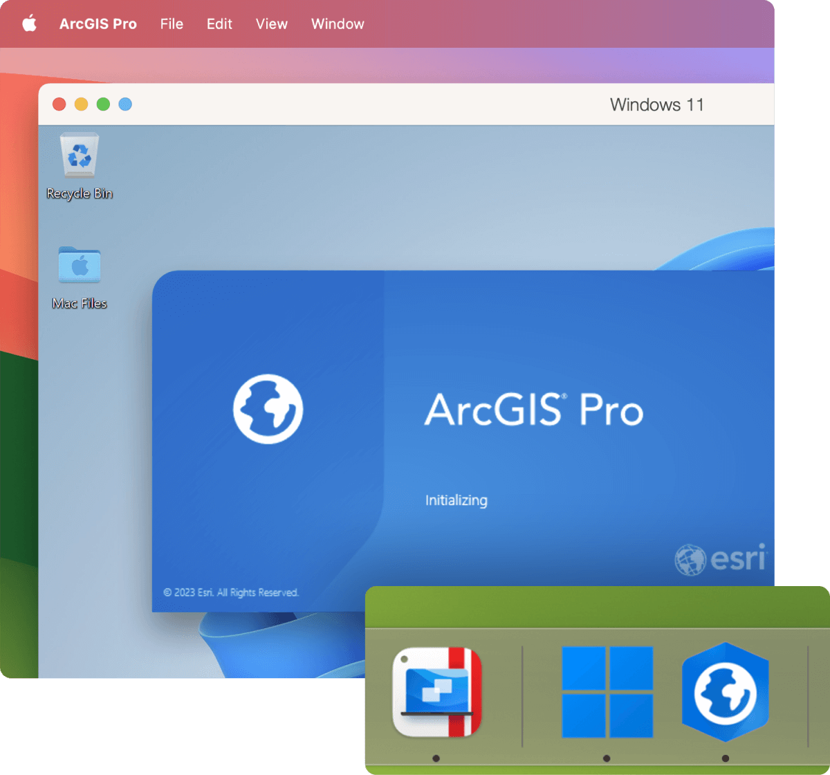 Run ArcGIS Pro, ArcMap, and other geographic information system (GIS) software for creating, analyzing, visualizing, and sharing spatial data