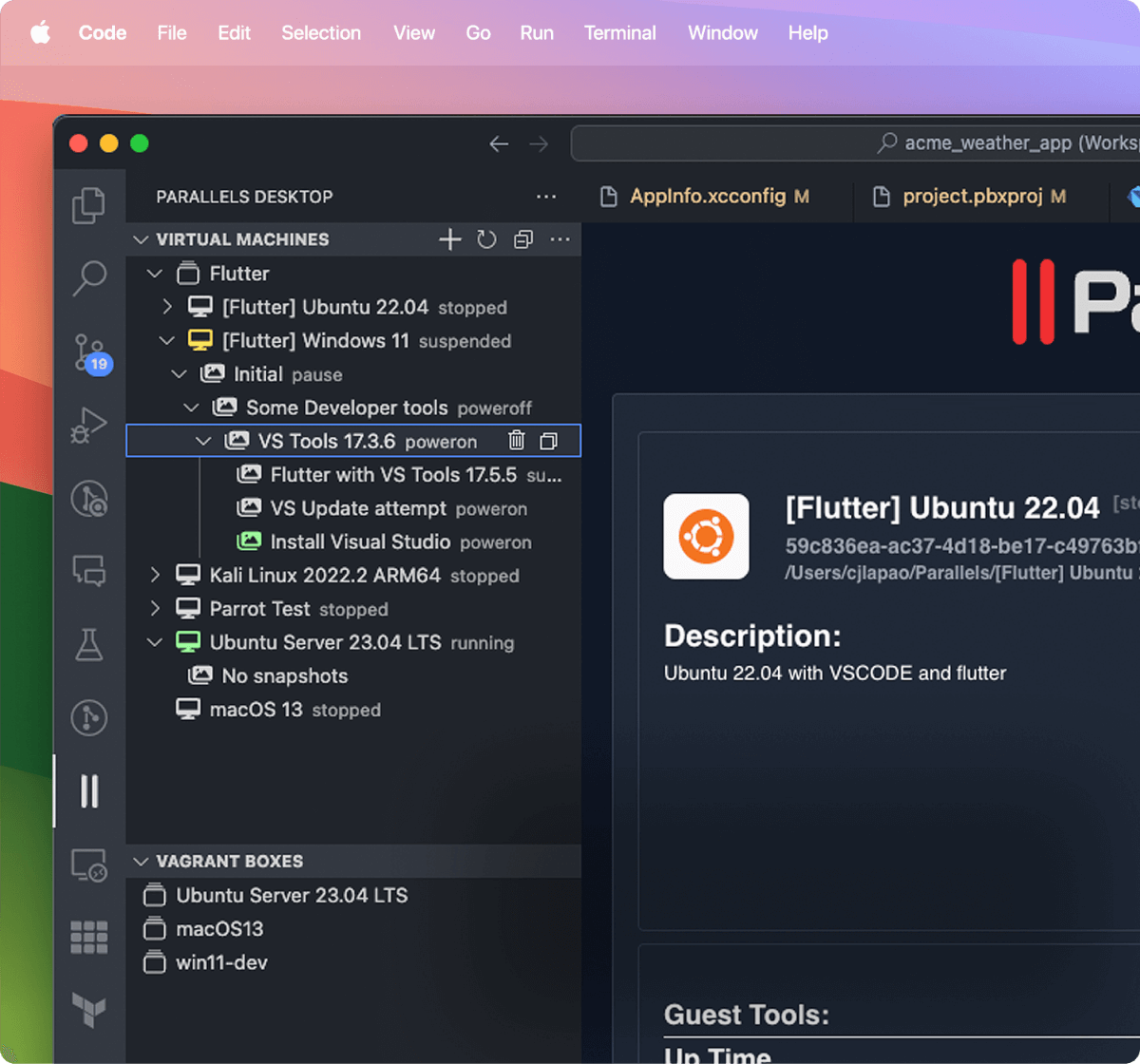 Use Visual Studio Code extension to quickly spin up, group, and orchestrate VMs and Vagrant boxes from the same place you use to code