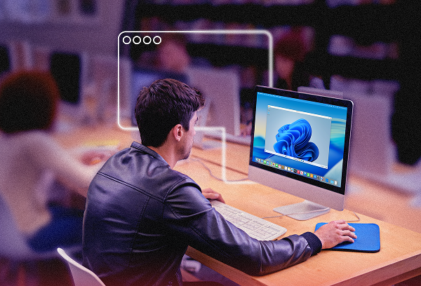 College student using Windows apps on Mac with Parallels Desktop student discount